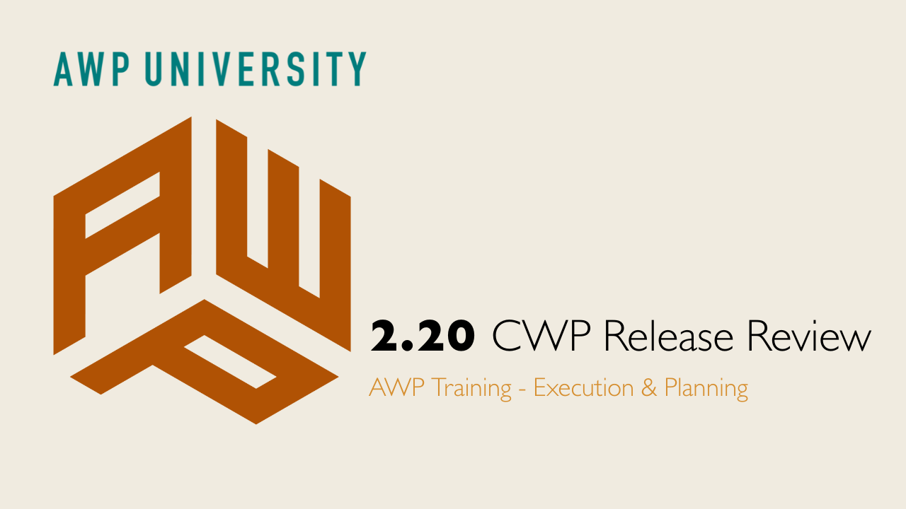 2.20 CWP Release Review
