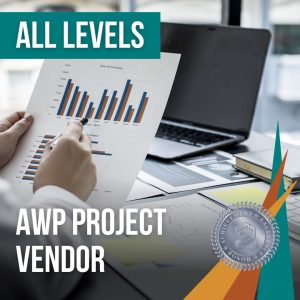 AWP Project Vendor Training – review of performance charts on laptop