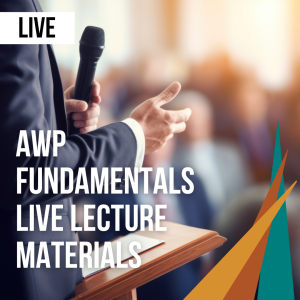 Instructor presenting AWP Fundamentals live lecture session